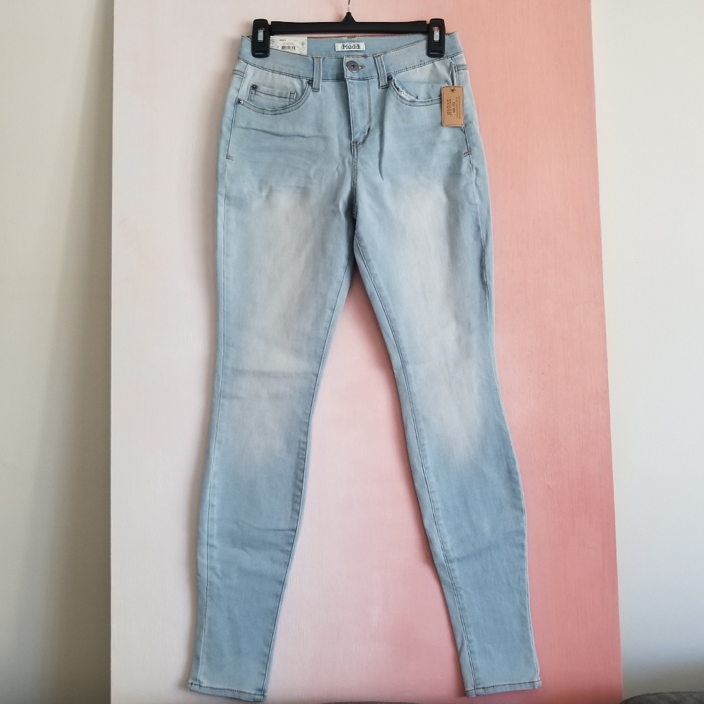 MUDD Light Wash High Rise Jeggings